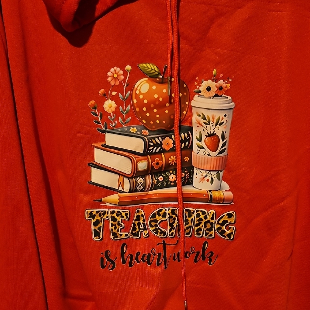 AG Adriano Goldschmied Red Graphic Sweater